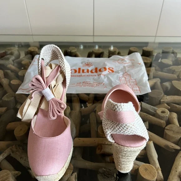 SOLUDOS Marseille Rosa Pink Espadrille Wedge Sandals - Picture 8 of 16